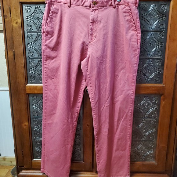Izod Saltwater red slacks 36x32 NWOT - Picture 1 of 3